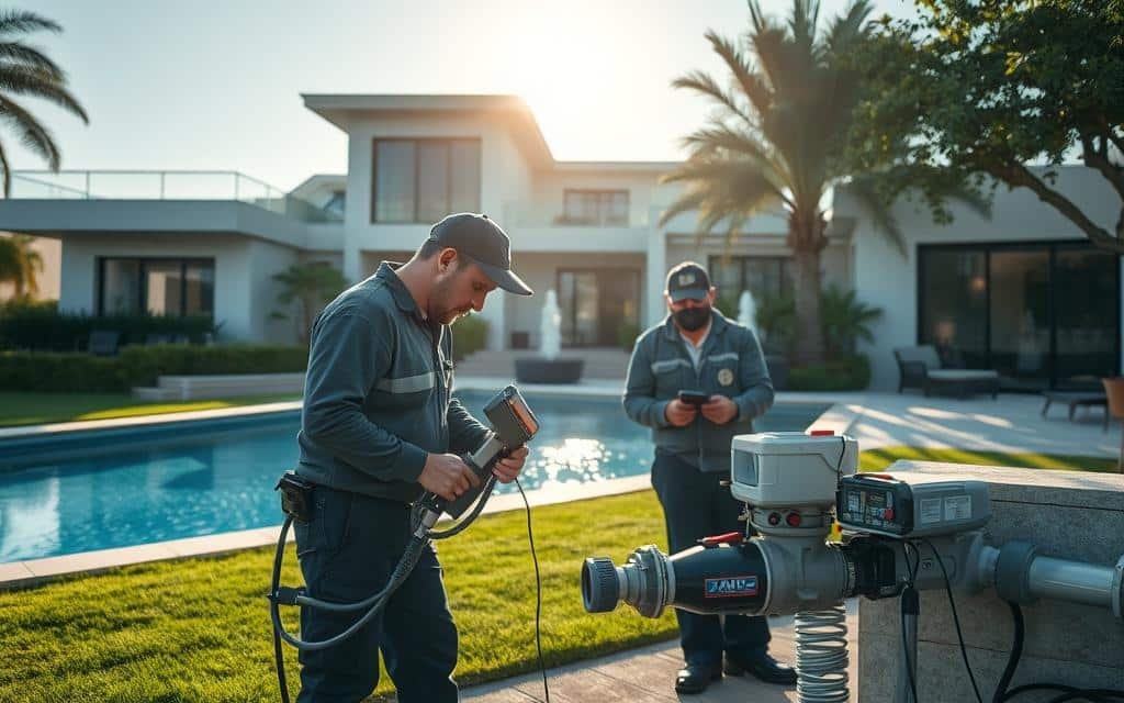 كشف تسربات حي المونسية